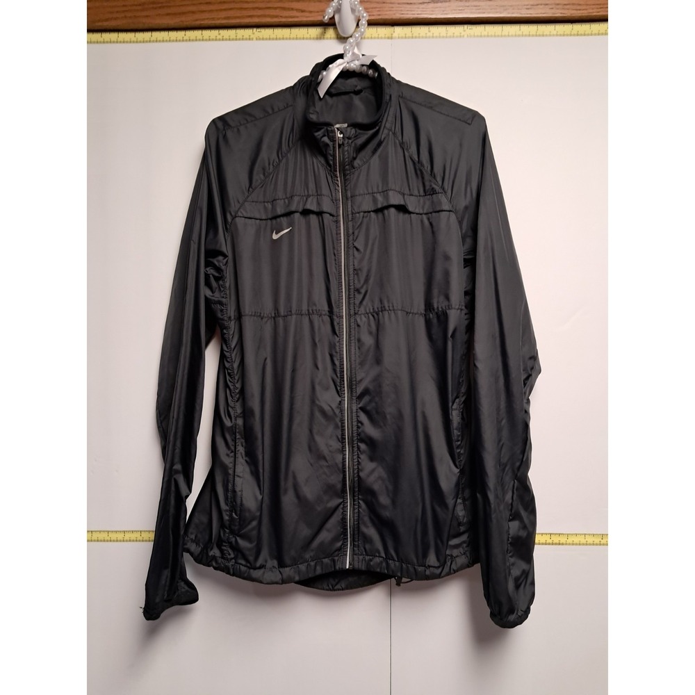 Womens Nike Black Windbreaker. Size Large‎